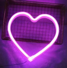Neon Night Wall Lamp Heart 32