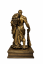 Soška Heracles bronzová mytologická - zberateľská plastika, 24 cm