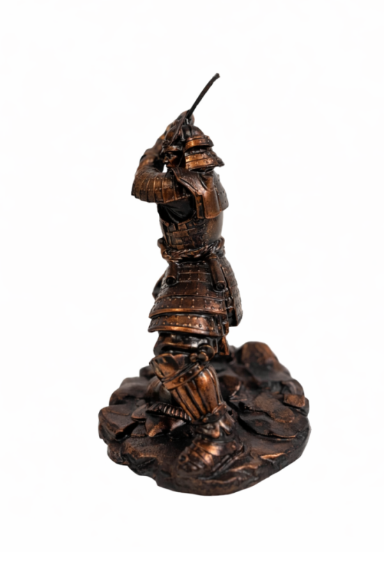Soška Samuraj (Ancient Copper), historická – zberateľská plastika, 22 cm