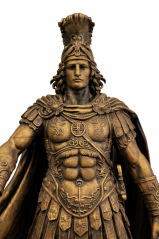 Socha Alexander the Great bronzová historická - zberateľská plastika, 24 cm
