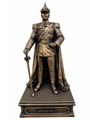Soška DKA-ST-Wilhelm II 24cm AB bronzová historická - zberateľská plastika