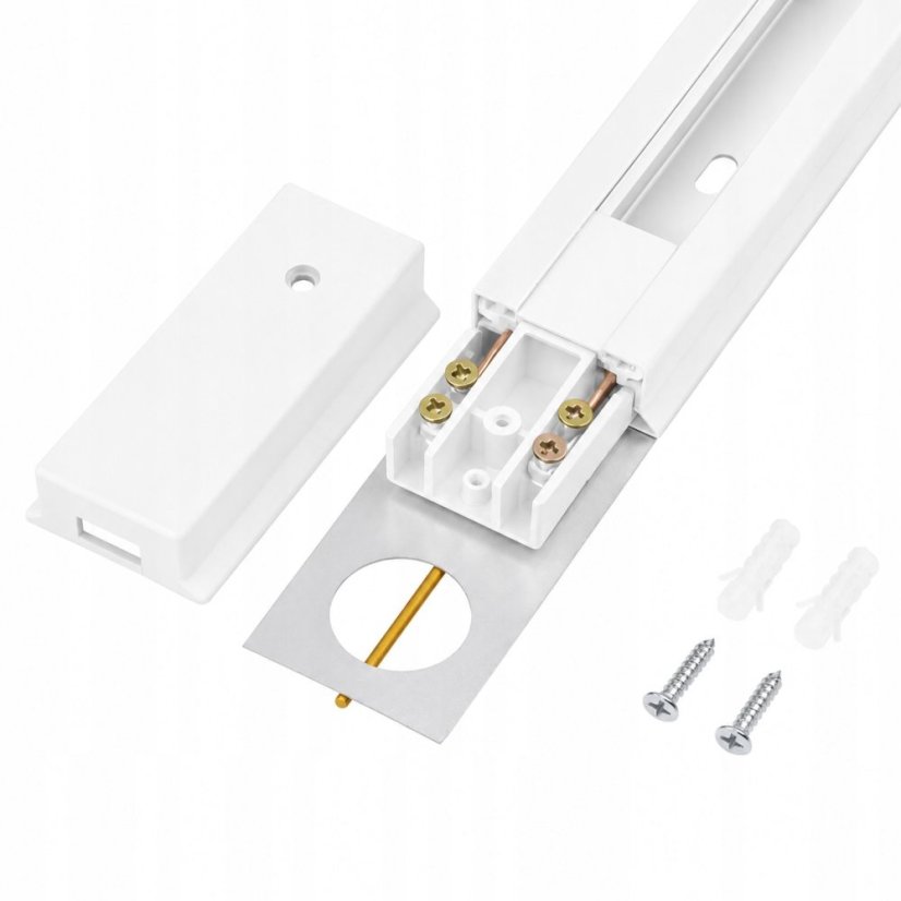 511T-TR-200 White — 1fázová kolejnička 200 cm, bílá