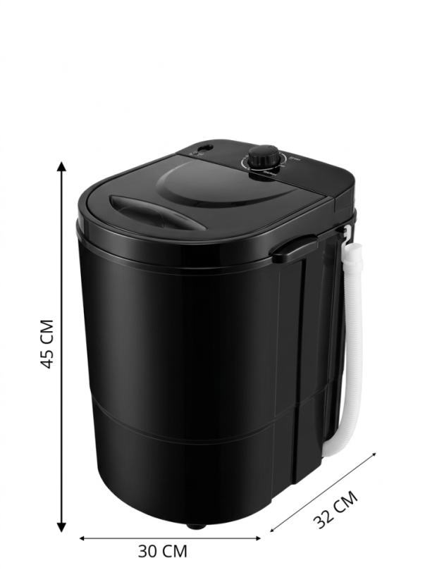 Mini Pračka Bergs WM-30 černá