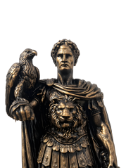 Soška Julius Caesar bronzová historická - zberateľská plastika, 24 cm