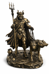 Soška Hádes bronzová antická — zberateľská socha, 22 cm