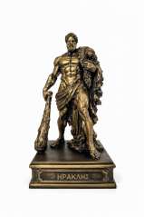 Soška Heracles bronzová mytologická - zberateľská plastika, 24 cm