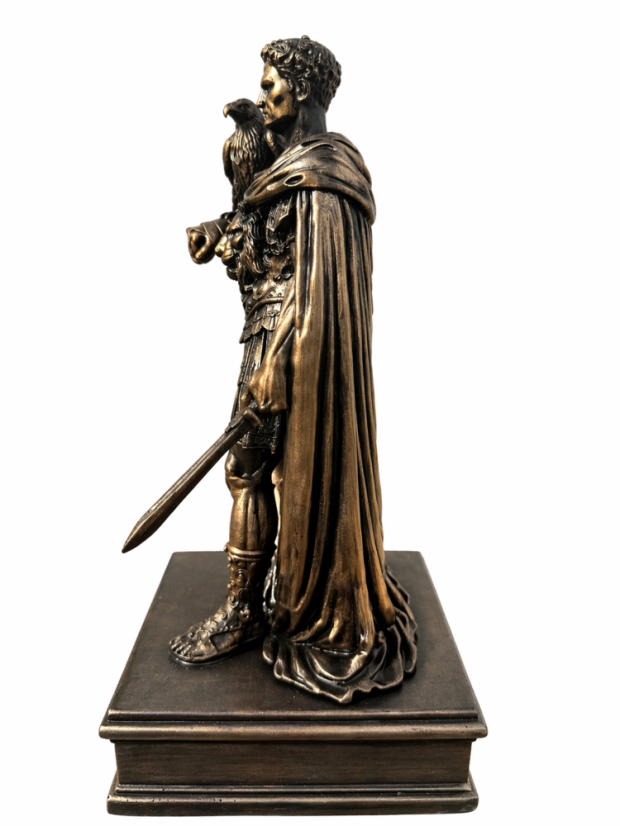 Soška Julius Caesar bronzová historická - zberateľská plastika, 24 cm