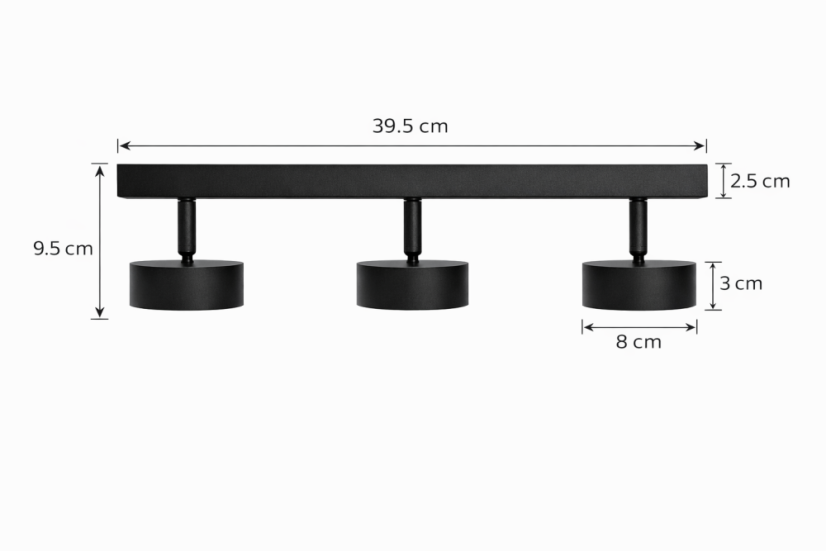 Spot Light 4003-SL-3 Black GX53