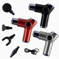 Masážní přístroj na tělo Massage gun Berger BODY RELAX Silver