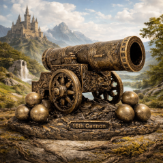 Soška Delo XVI. storočia bronzová historická — zberateľská plastika, 10 cm