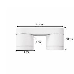 Spot Light 3038-DL-2 White GX53