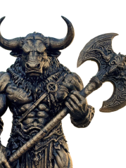 Soška DKA-ST-Minotaur 24cm AB bronzová mytologická - zberateľská plastika