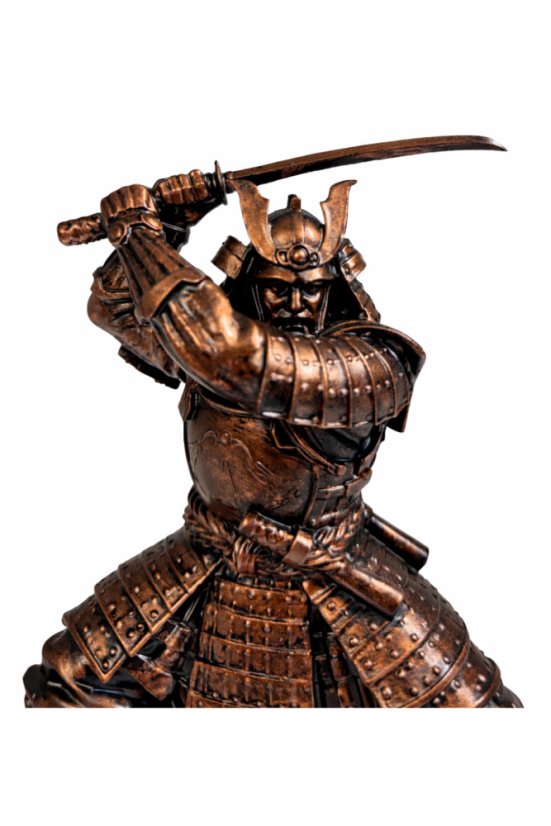 Soška Samuraj (Ancient Copper), historická – zberateľská plastika, 22 cm