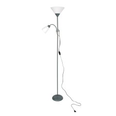 Floor lamp 1050-FL-2 Grey 2xE27 180cm