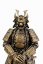 Samuraj, bronzová antika – zberateľská plastika, 24 cm