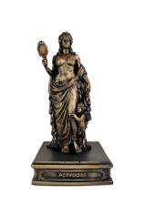 Soška Afrodita bronzová antická — zberateľská plastika, 24 cm