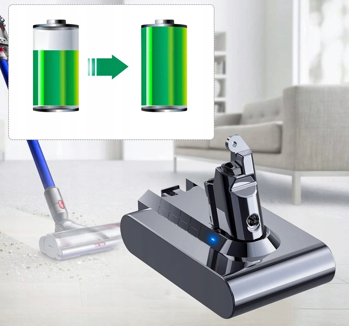 Baterie akumulátor pre Dyson V6 DC62 DC58 SV03 4000mAh