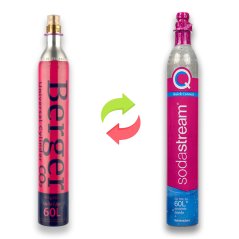 Výměna láhve Soda Stream QC Quick connect bombička CO2