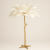 Floor lamp 7002-FL-6 6xE14 Gold & White 180cm