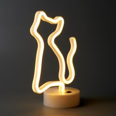 Berger Noční stolní svítidlo Led Neon Cat