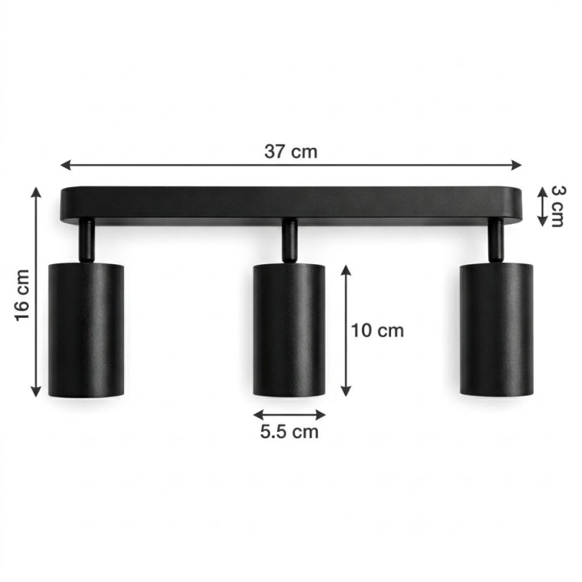 Spot light 4001-SL-3 Black GU10
