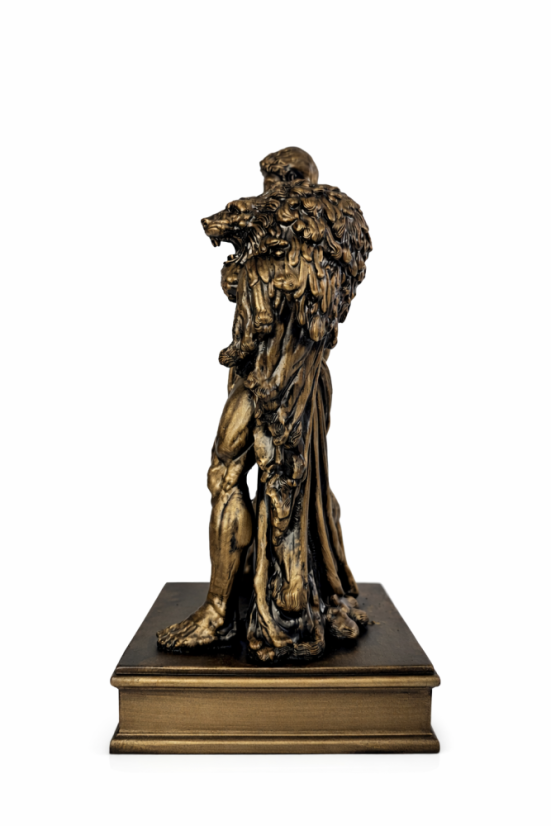 Soška Heracles bronzová mytologická - zberateľská plastika, 24 cm