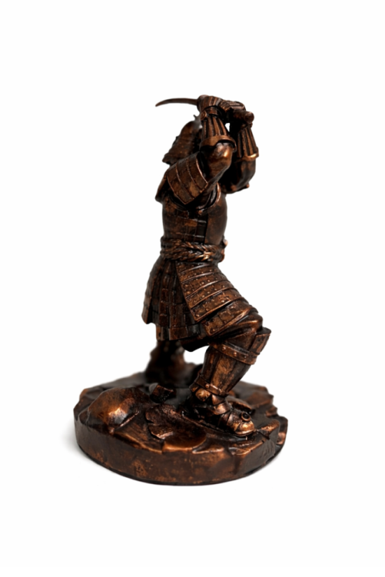 Soška Samuraj (Ancient Copper), historická – zberateľská plastika, 22 cm