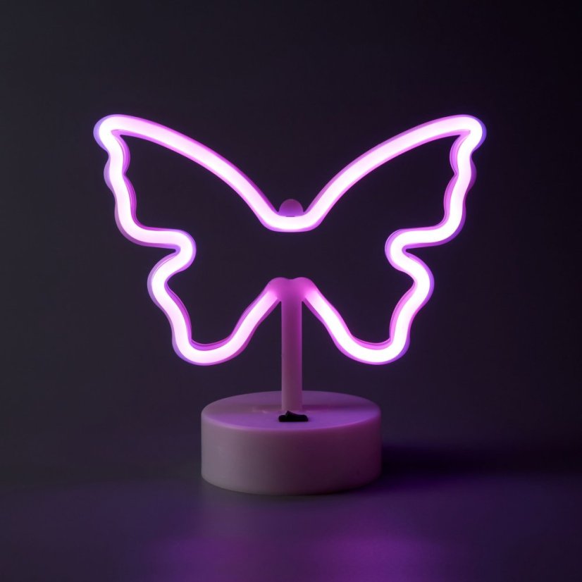 Neon Night Table Lamp Butterfly 13