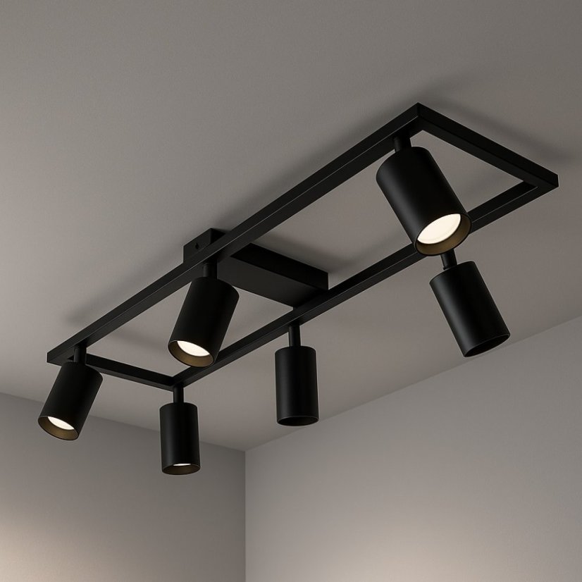 Spot Light 4001-SLS-6 Black GU10