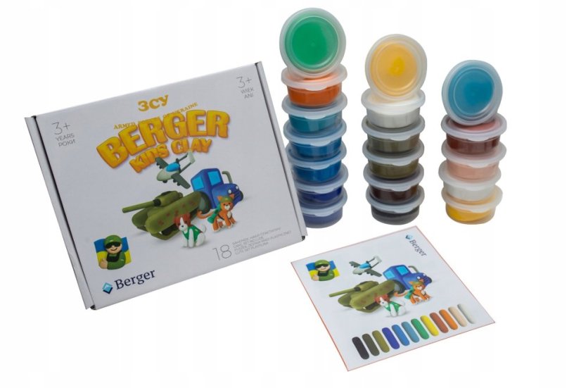 Berger Modelovací hmota AFU 18 ks kelímků