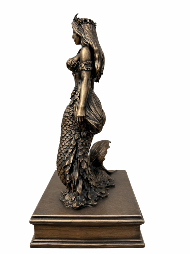 Soška Siréna, bronzová mytologická – zberateľská plastika, 24 cm