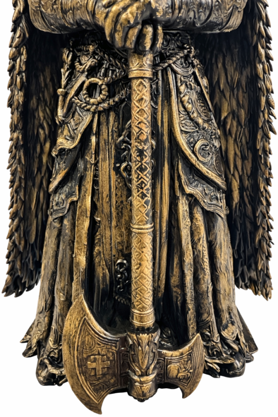 Soška Viking, bronzová historická – zberateľská plastika, 24 cm