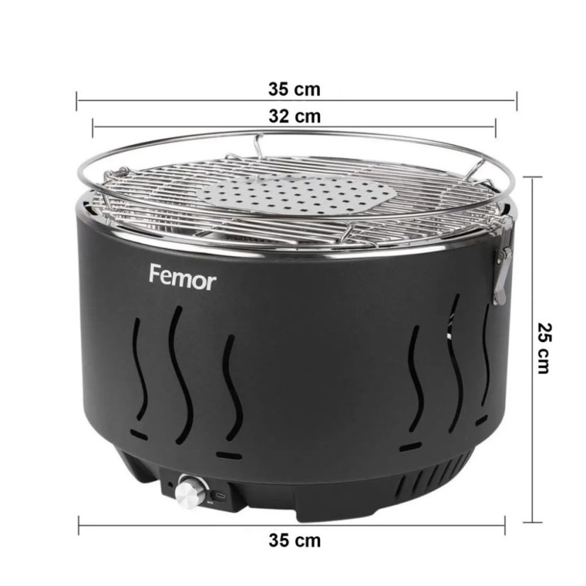 Přenosný turbo Gril Femor CG03