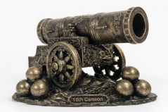 Soška Delo XVI. storočia bronzová historická — zberateľská plastika, 10 cm