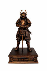Soška Samuraj (Ancient Copper), antická – zberateľská plastika, 24 cm