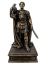 Soška Julius Caesar bronzová historická - zberateľská plastika, 24 cm