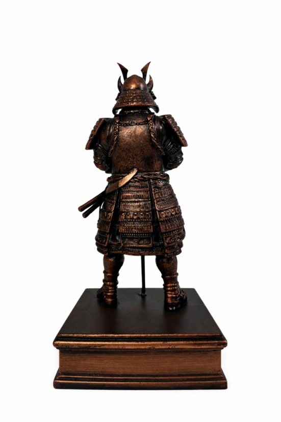 Soška Samuraj (Ancient Copper), antická – zberateľská plastika, 24 cm