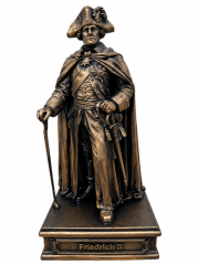 Soška DKA-ST-Friedrich II 24cm AB bronzová historická - zberateľská plastika