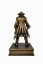 Soška Čiernobradý (Blackbeard), bronzová historická – zberateľská plastika, 24 cm