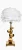 Table Lamp 7001-TL-1 Gold & White E27