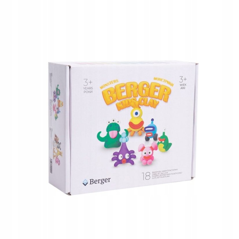 Berger Modelovací hmota Monsters 18 ks kelímků