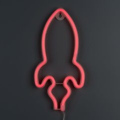Neon Night Wall Lamp Rocket 48
