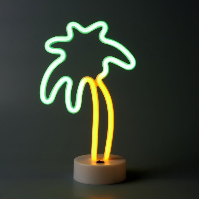 Neon Night Table Lamp Palm Tree 01