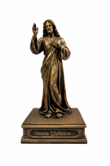 Soška Ježiš Kristus, bronzová náboženská – zberateľská plastika, 24 cm
