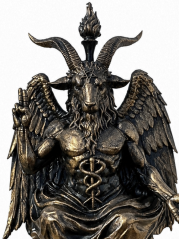 Soška DKA-ST-Baphomet 24cm AB bronzová mytologická - zberateľská plastika