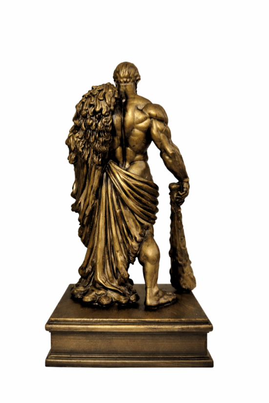 Soška Heracles bronzová mytologická - zberateľská plastika, 24 cm