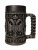 Imperiálny keramický korbeľ, stredoveký pivný krígeľ, kráľovská gotická dekorácia, polystone so strieborným povrchom (500 ml)