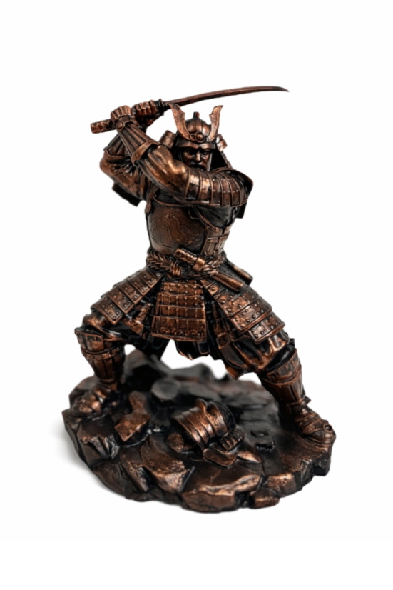 Soška Samuraj (Ancient Copper), historická – zberateľská plastika, 22 cm