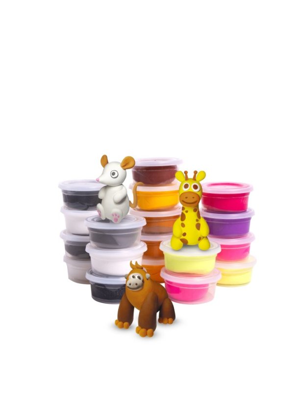 Berger Modelovací hmota Beasts 18 ks kelímků