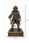 Soška Čiernobradý (Blackbeard), bronzová historická – zberateľská plastika, 24 cm